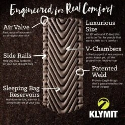 Matelas Klymit Static V Luxe -Expe Camping Magasin matelas gonflable klymit static v luxe