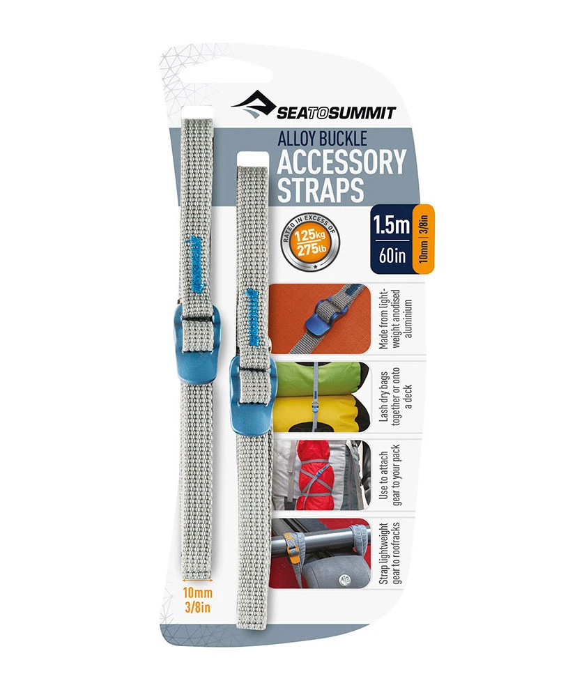 Sea To Summit Alloy Buckle Accessory Straps 10mm 4 Sea To Summit Alloy Buckle Accessory Straps 10mm – Image 2